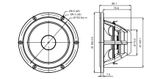  Củ loa rời bass 16cm 4 ohm SB Acoustics SATORI MW16PNW-4 