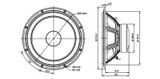  Củ loa rời bass 20cm 4 ohm SB Acoustics SB20PFCR30-4 