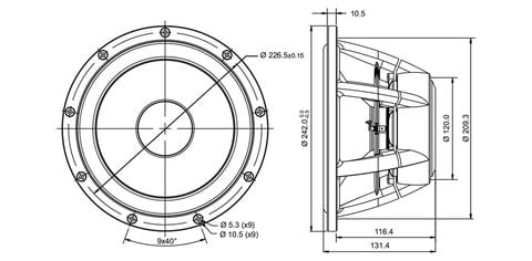  Củ loa bass 25cm SATORI WO24P-8 SB Acoustics 