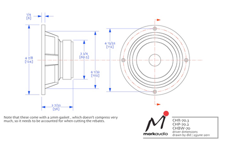  Củ loa toàn dải 12cm Markaudio CHP-70 Gen.2 