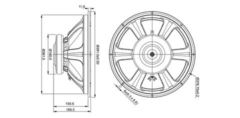 Củ loa bass 40cm SB Audience BIANCO-15OB350 