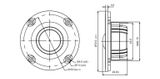 Củ loa tép dome 7.2cm 4 ohm 92.5dB 120W SB Acoustics SB26STCN-C000-4 