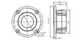  Củ loa tép dome 7.2cm 4 ohm 94dB 100W SB Acoustics SB29RDNC-C000-4 
