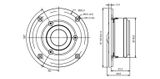  Củ loa tép dome 10.4cm 4 ohm 91.5dB 120W SB Acoustics SB29SDAC-C000-4 