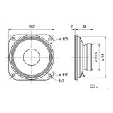  Củ loa trung/ mid 10cm Visaton M 10 