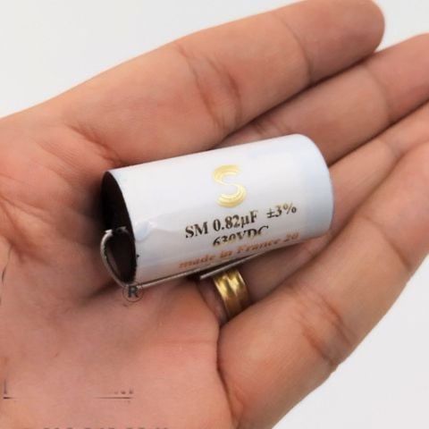  Tụ 0.82uf 630V 0.82mfd 630V Solen Film & Foil Fast Caps (Pháp) 