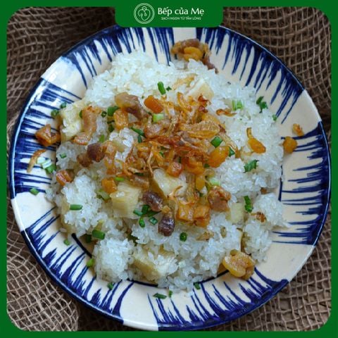  Xôi sắn mỡ hành 