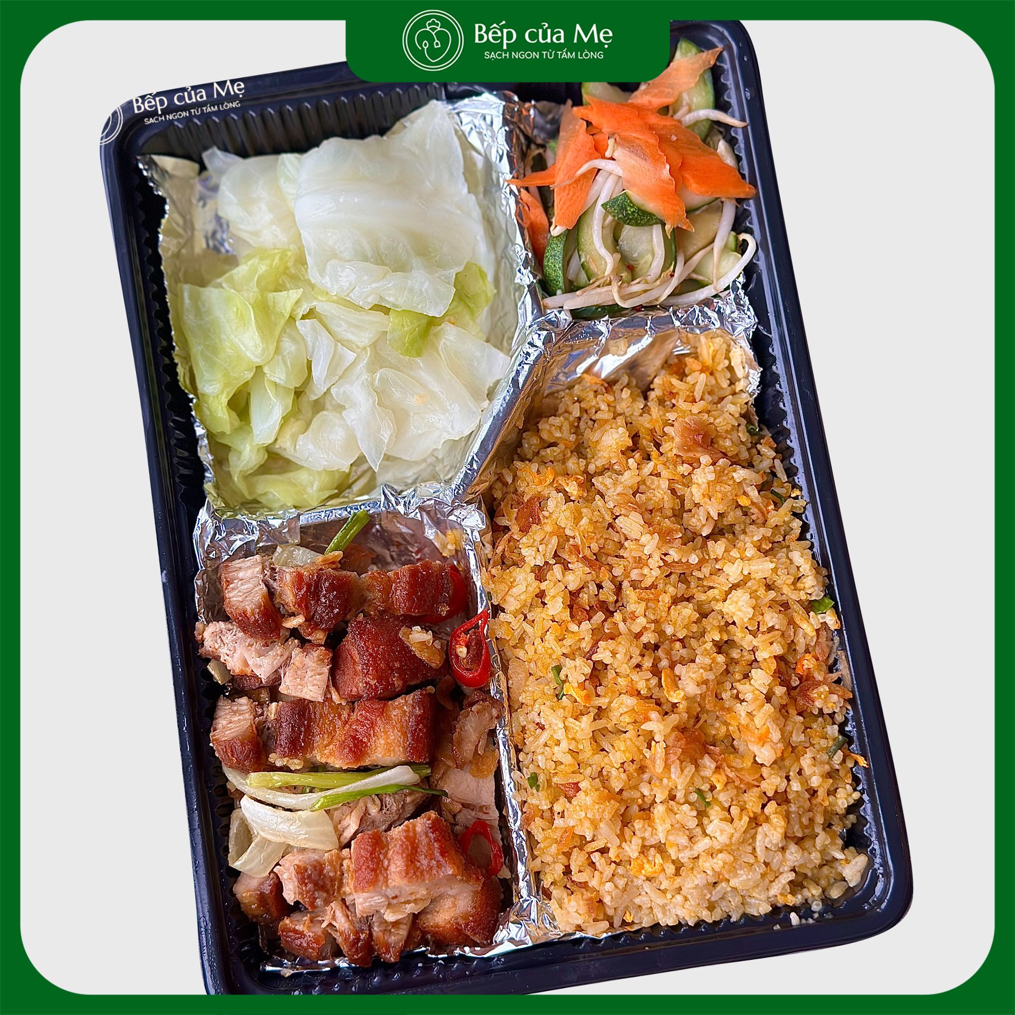  Cơm ba chỉ chiên mắm 