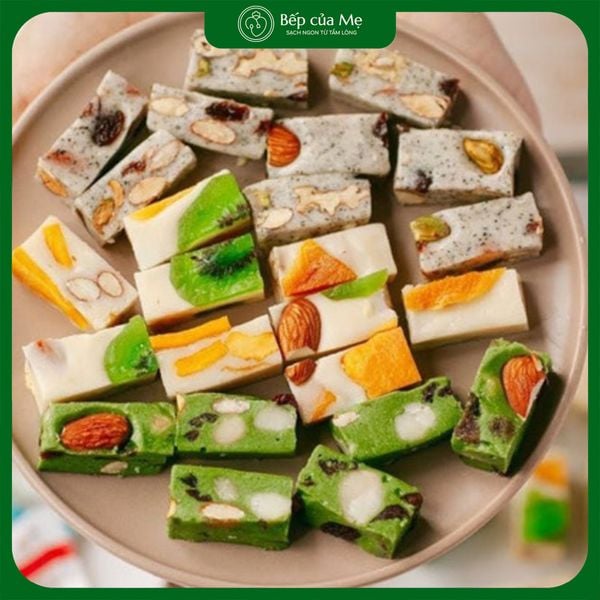 Kẹo Nougat (kẹo hạt dinh dưỡng - kẹo hạnh phúc) 
