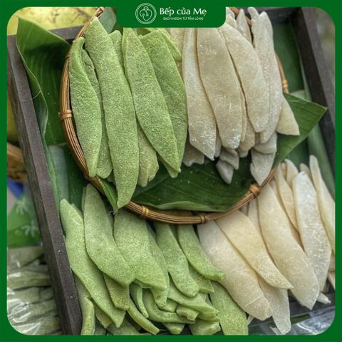  Mứt dừa dài bản to mix 2 vị ( truyền thống - lá dứa) 