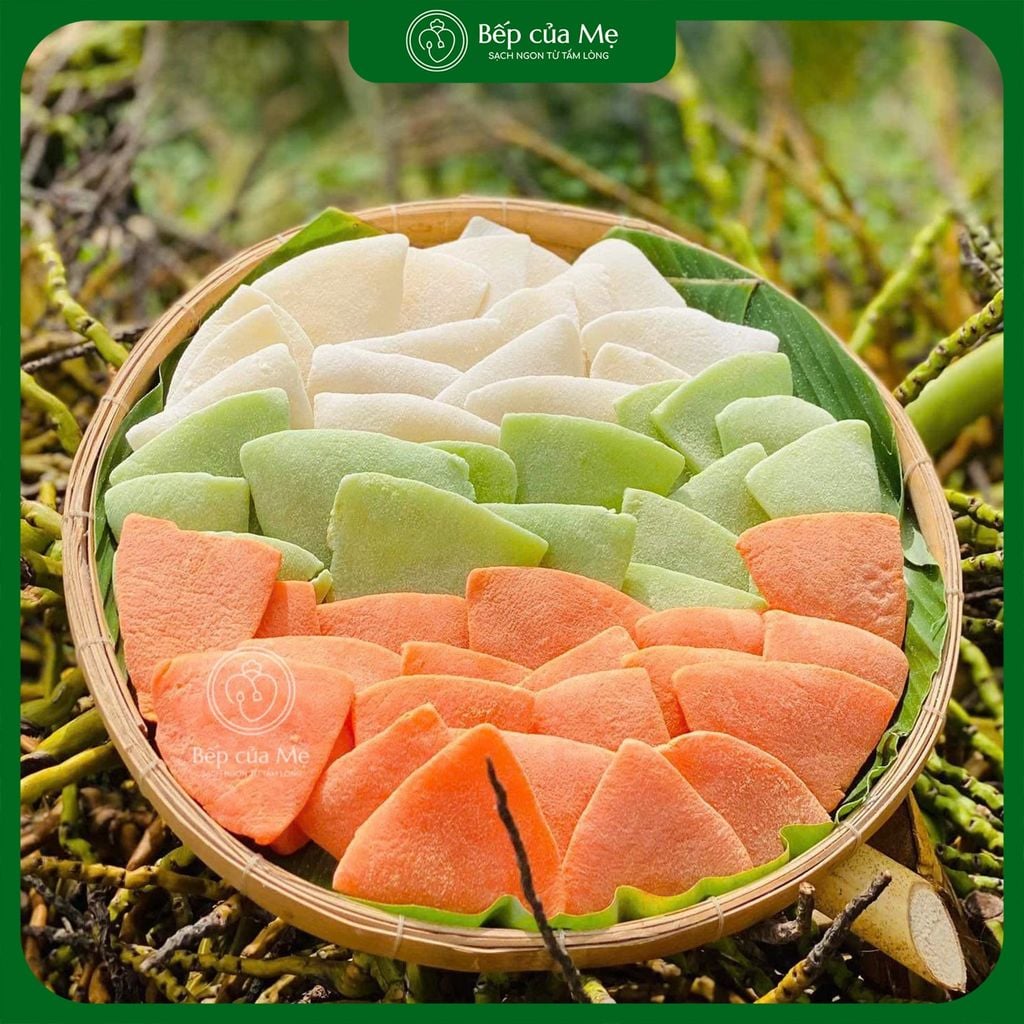  Mứt dừa non đặc biệt - miếng to tam giác mix 3 vị 