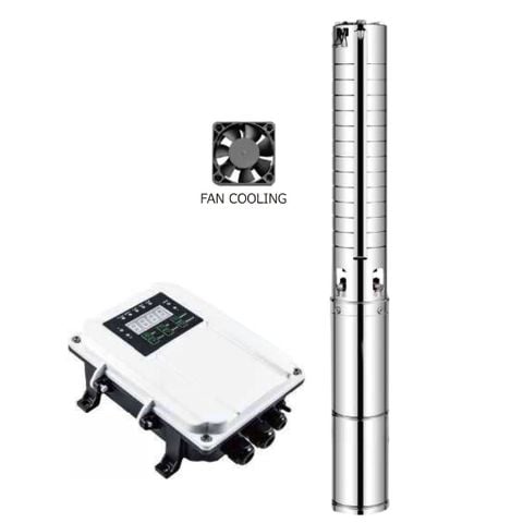  Bộ Bơm DC EverRun 3000W - Cánh Inox 304 - Đẩy cao 180m 