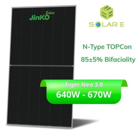  Pin năng lượng mặt trời JinkoSolar Tiger Neo 3.0 (640W - 670W) 
