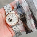 A - ( COMBO 2 DÂY ) Orient Star Automatic RK-AT0023S Rose Gold Semi Skeleton ( RKAT0023S ) ( AT0023S )- Đồng Hồ Nam