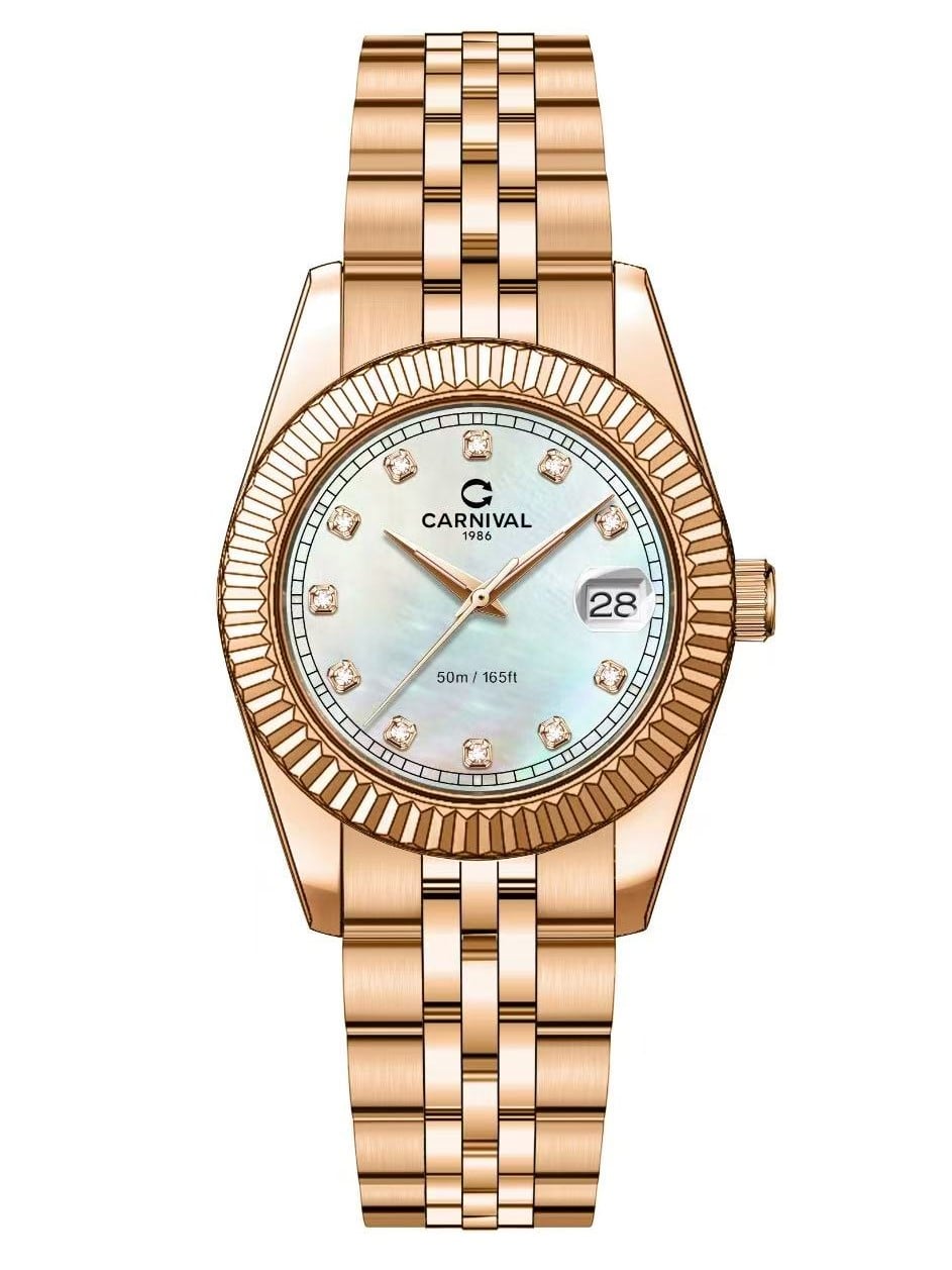 Carnival Quartz 8131L-VH-TK (Xà cừ) ( 8131L ) - Đồng Hồ Nữ