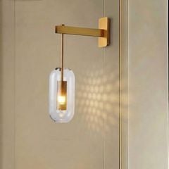 Đèn gắn tường Decor, thiết kế chao thủy tinh ống, phối kim loại cao cấp VDC-538