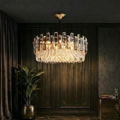 Đèn chùm phale, thiết kế kiểu tròn, thẻ Phale phối màu khói Cao Cấp DC-123