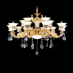 Đèn chùm tay nến, chao đá cao cấp DC-523