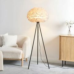 Đèn cây đứng, thiết kế lông vũ nghệ thuật DC-202