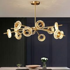 Đèn chùm hiện đại  phòng khách-bàn ăn , vòng đá phale cao cấp TDC-241