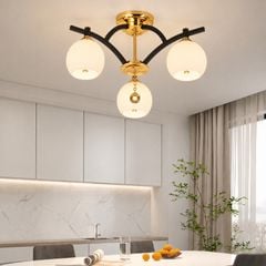 Đèn chùm hiện đại, thiết kế chao thủy tinh thanh lịch DC-2106