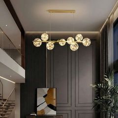 Đèn chùm hiện đại -  thiết kế thả ngang, chao thủy tinh DC-427