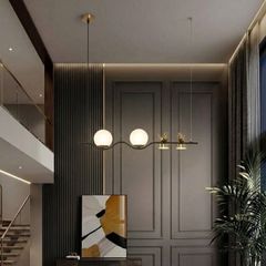 Đèn chùm hiện đại -  thiết kế thả ngang, đôi chim vàng sáng tạo DC-421