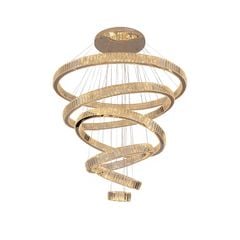Đèn chùm phale, thiết kế 6 tầng, vòng tròn phale trắng cao cấp DC-409