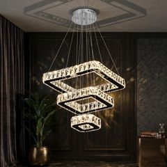 Đèn chùm phale, thiết kế khung hình vuông hiện đại DC-442