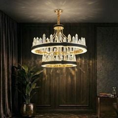 Đèn chùm phale, thiết kế kiểu tròn, thẻ Phale giả đá cao cấp DC-1065