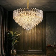 Đèn chùm phale, thiết kế kiểu tròn, thẻ phale K9 cao cấp DC-103