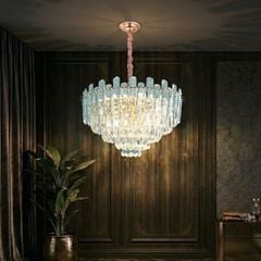 Đèn chùm phale, thiết kế kiểu tròn, thẻ phale K9 cao cấp DC-1052