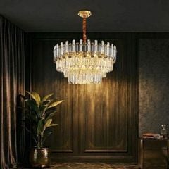 Đèn chùm phale, thiết kế kiểu tròn, thẻ phale K9 cao cấp DC-1055
