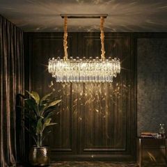 Đèn chùm phale, thiết kế thả ngang, thẻ phale K9 cao cấp DC-1051