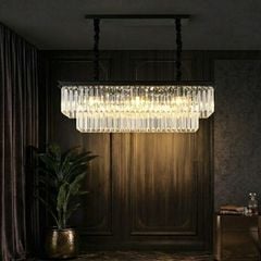 Đèn chùm phale, thiết kế thả ngang, thẻ phale trắng  DC-1033