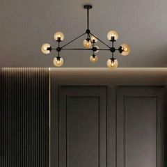 Đèn gắn trần phòng khách-bàn ăn, thiết kế phân tử 10 bóng TDC-226