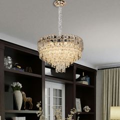 Đèn chùm thiết kế pha lê hiện đại dán tròn DC-2425