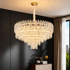 Đèn chùm thiết kế pha lê hiện đại dán tròn DC-2425
