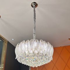 Đèn chùm thiết kế pha lê hiện đại dáng tròn DC-2437