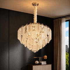 Đèn chùm thiết kế pha lê hiện đại dáng tròn DC-2445