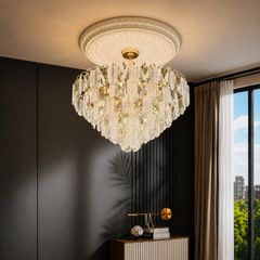 Đèn chùm thiết kế pha lê hiện đại dáng tròn DC-2445