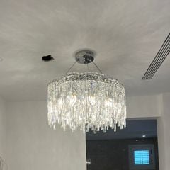 Đèn chùm thiết kế pha lê hiện đại dáng tròn DC-2454