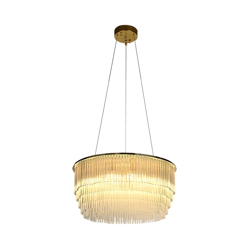 Đèn chùm thiết kế pha lê hiện đại dáng tròn DC-2455