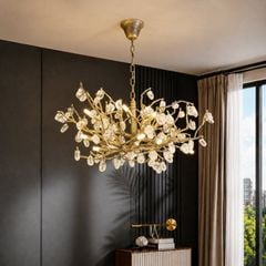 Đèn chùm thiết kế pha lê hiện đại dáng tròn DC-2466