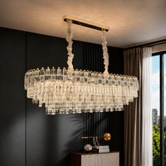 Đèn chùm thiết kế pha lê hiện đại thả ngang DC-2426