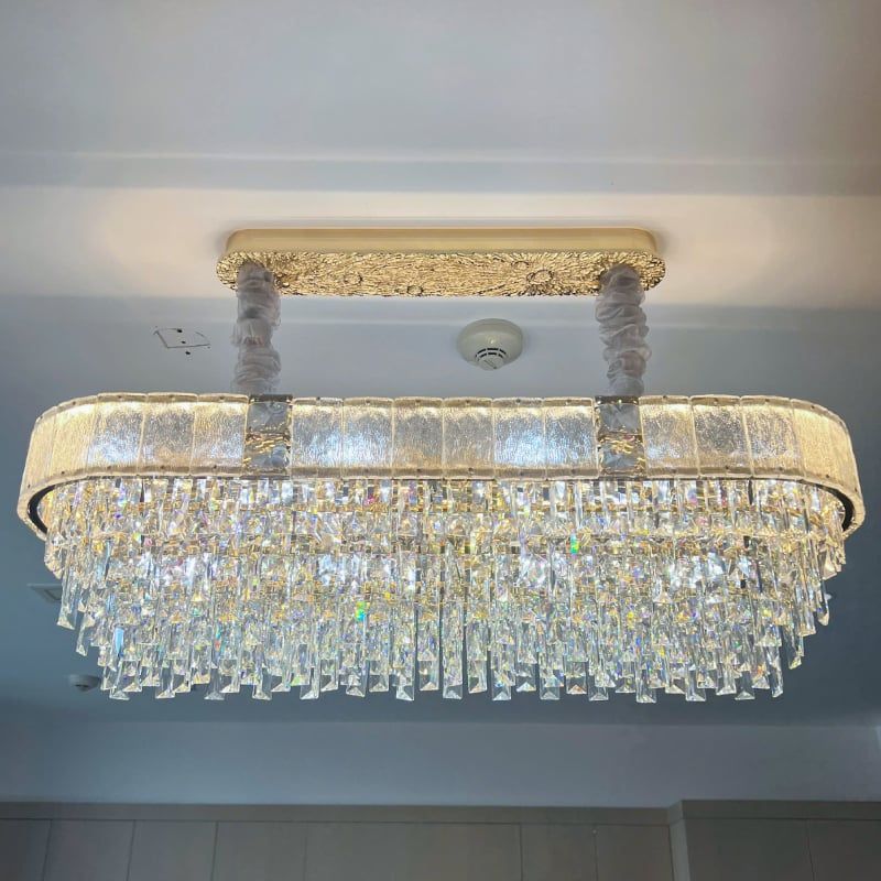 Đèn chùm thiết kế pha lê hiện đại thả ngang DC-2429