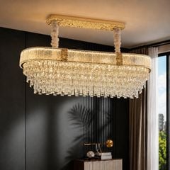 Đèn chùm thiết kế pha lê hiện đại thả ngang DC-2429