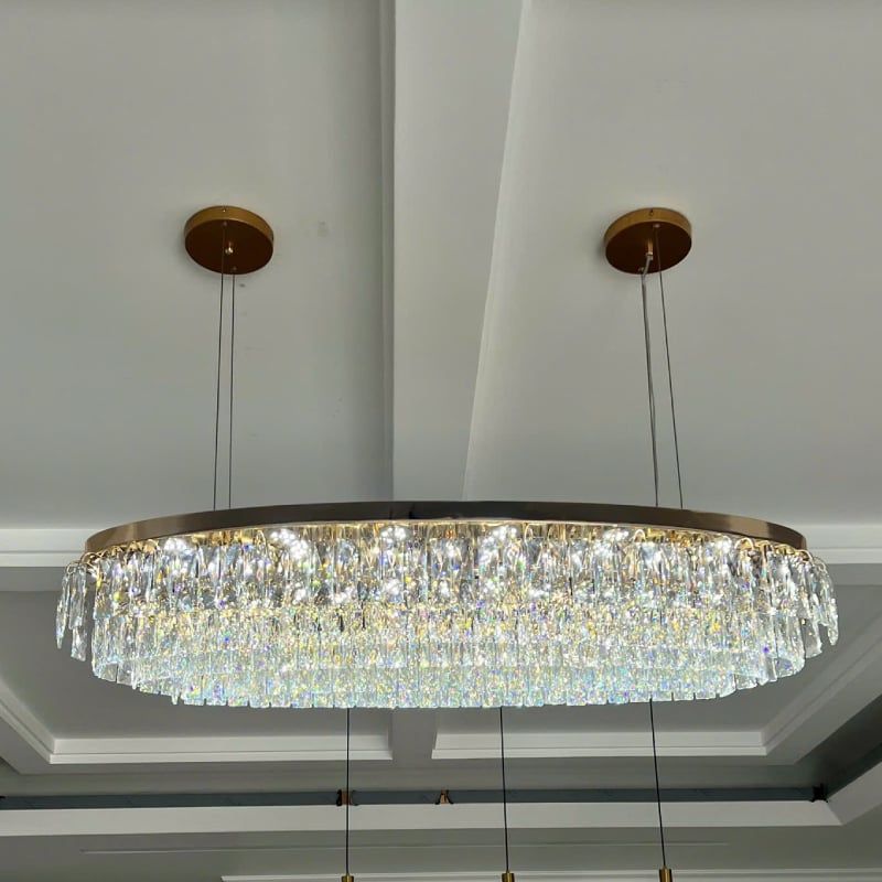Đèn chùm thiết kế pha lê hiện đại thả ngang DC-2433
