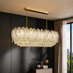 Đèn chùm thiết kế pha lê hiện đại thả ngang DC-2436