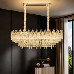 Đèn chùm thiết kế pha lê hiện đại thả ngang DC-2438